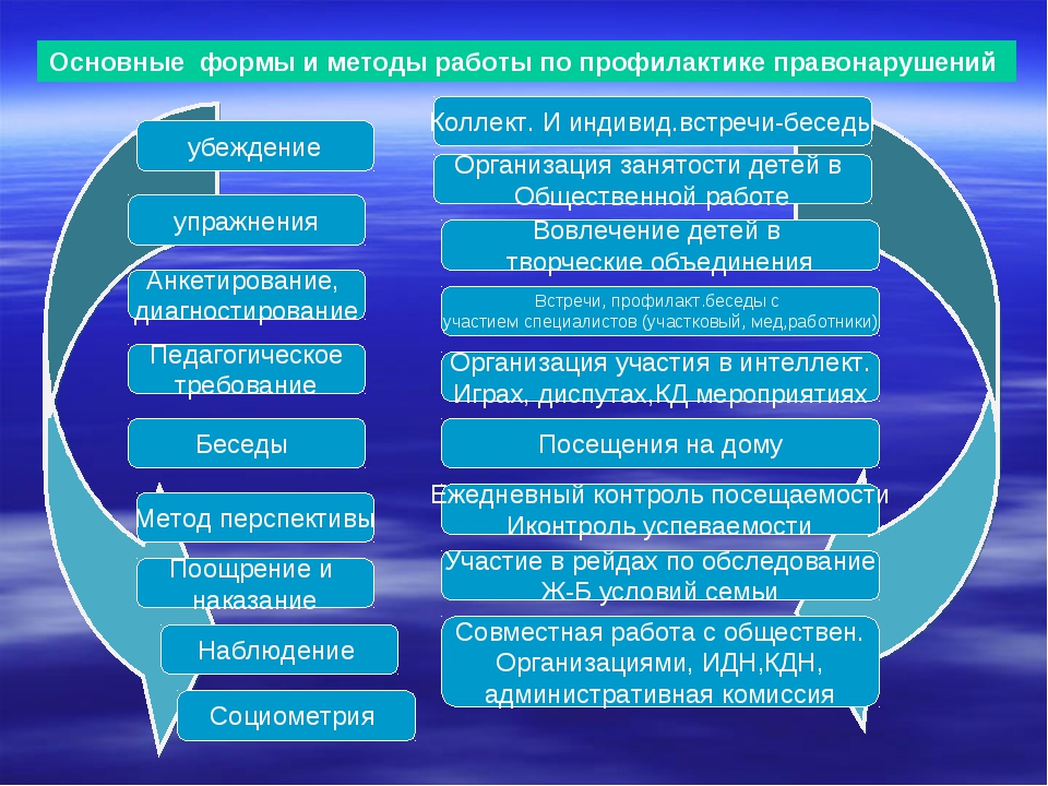 План профилактических мероприятий в отношении несовершеннолетнего преступника